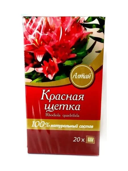 Красная щётка родиола четырёхчленная Fito-Алтай КИМА, 20 пакетиков по 1,5г
