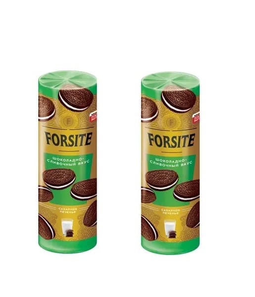 Forsite Печенье-сэндвич, с шоколадно-сливочным вкусом, 220 гр, 2 уп. /