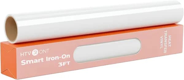 Умная термотрансферная пленка HTVRONT, белая HTV - 13" x 3FT - , совместимая с Cricut Maker и Explore безосновная резка для длинных узоров, легко режется и очищается термо
