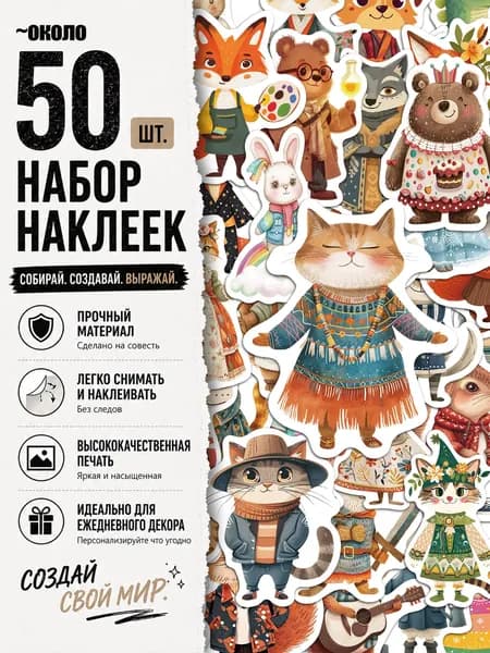 Стикеры 50 шт., листов: 50