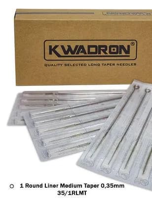 Игла татуажная "KWADRON 0.35mm 1RLMT" (5 шт.)