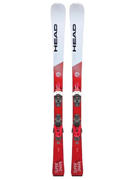 Горные лыжи с креплениями Head Supershape JRS Feuz White/Red + JRS 7.5 GW solid red 22/23
