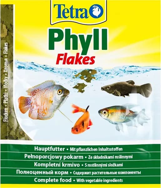 Корм для травоядных рыб Tetra Phyll Flakes (12 г)