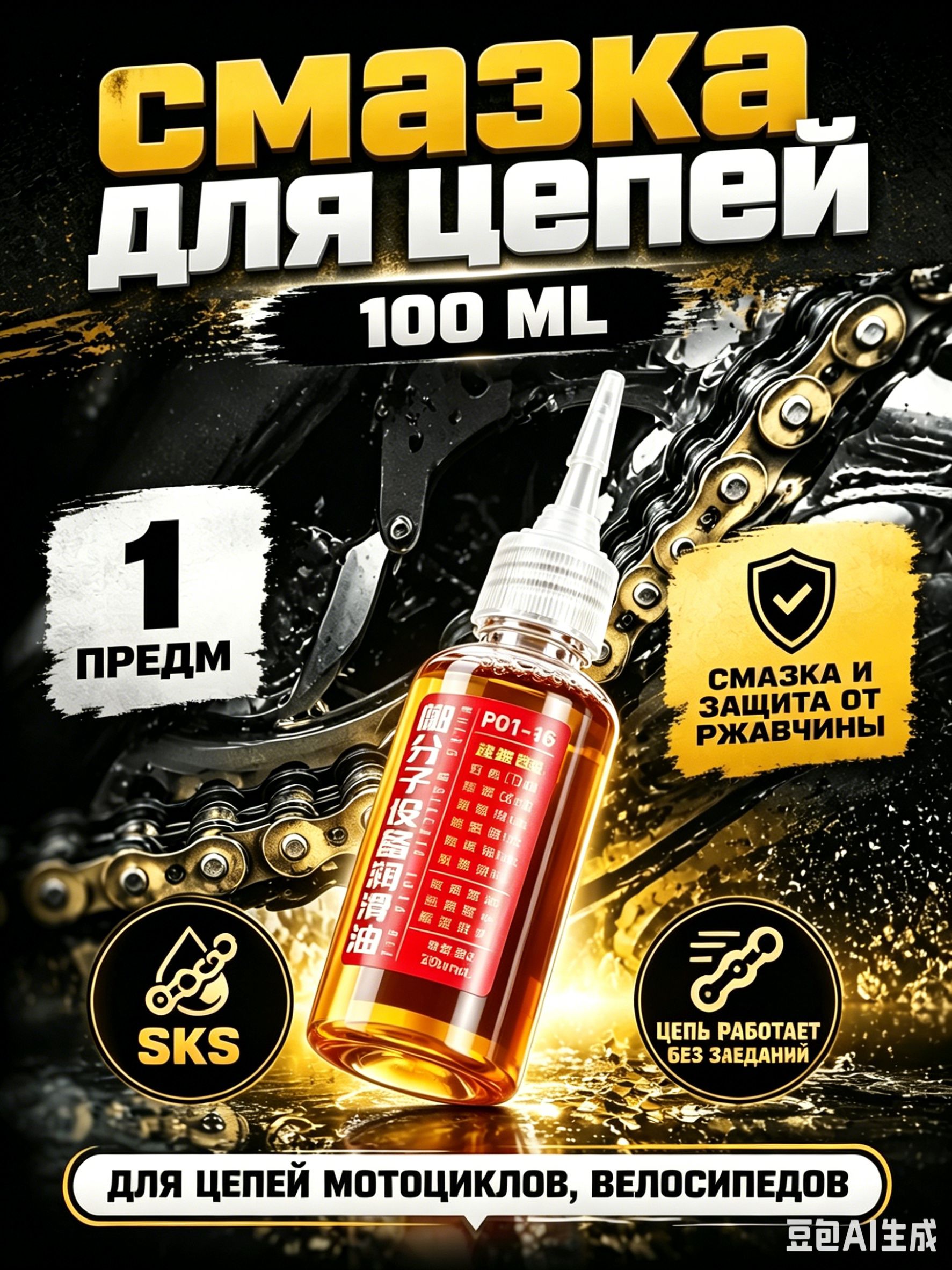 Смазка автомобильная Антифрикционная, 100 мл, 1 шт.