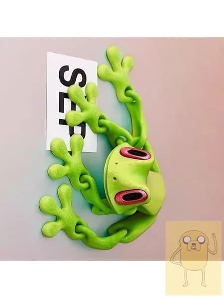3D-ручка для рисования, магнитная лягушка-подвеска, с подвижными суставами, для холодильника и авто