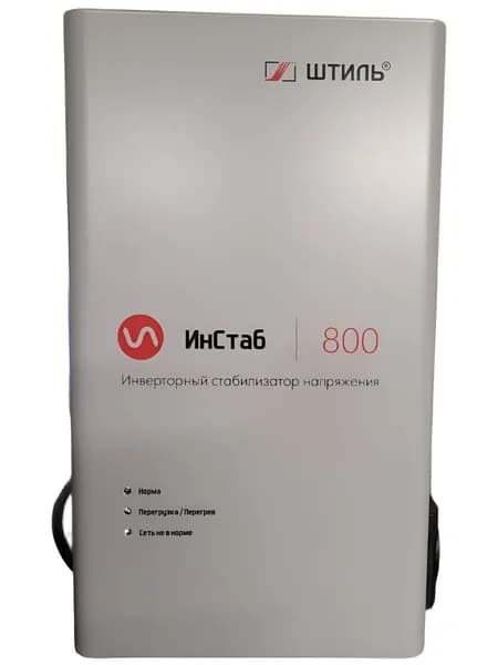 Стабилизатор переменного напряжения "Штиль" инверторный ИнСтаб IS800 (230В) 1ф. 800 ВА / 600 Вт