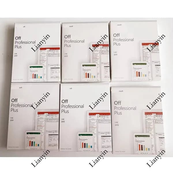 Розничная версия в коробке, 100% глобальная онлайн-активация, 2019 Professional Plus, полный пакет, ключ Office Pro Plus