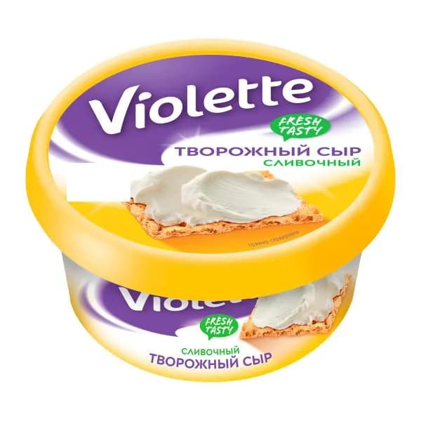 Сыр творожный Violette сливочный 70% 140г