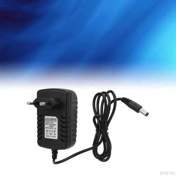 Портативное блок питания DC с входным напряжением 100-240V, полярностью внутренний положительный внешний отрицательный, материалом ABS и количеством 1 шт.