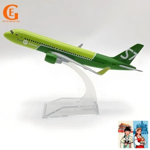 Модель Самолёта S7 Airlines Аэробус 320 Из Металла, Статичная Коллекционная Модель, Авиационный Декор