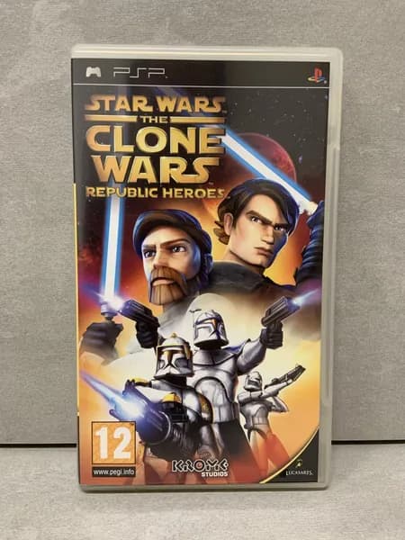 Игра Star wars The Clone Wars (без мануала) (PlayStation Portable (PSP), Английская версия)