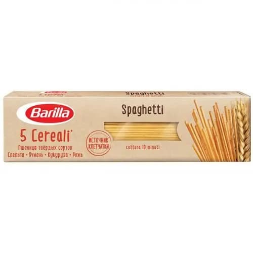 Barillа Макаронные изделия 5 Cereali Spaghetti, со злаковой смесью, 500 г