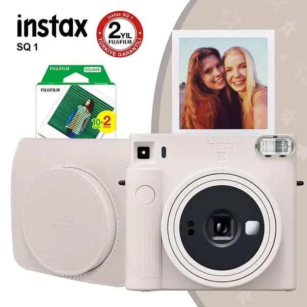 Фотоаппарат Fujifilm Instax SQ1 + сумка + 20 пленок, белый