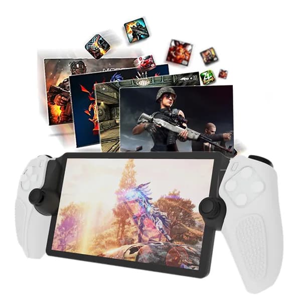 Силиконовый чехол для PlayStation Portal, белый, нескользящий