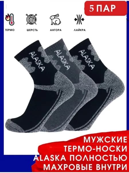 Носки Аляска мужские, 5 пар