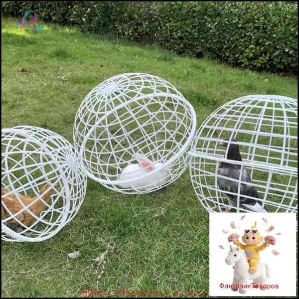 Передвижная вентилируемая клетка для кур,20CM
