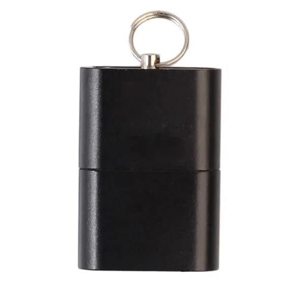 Мини-ридер карт памяти MicroSD в алюминиевом корпусе чёрного цвета