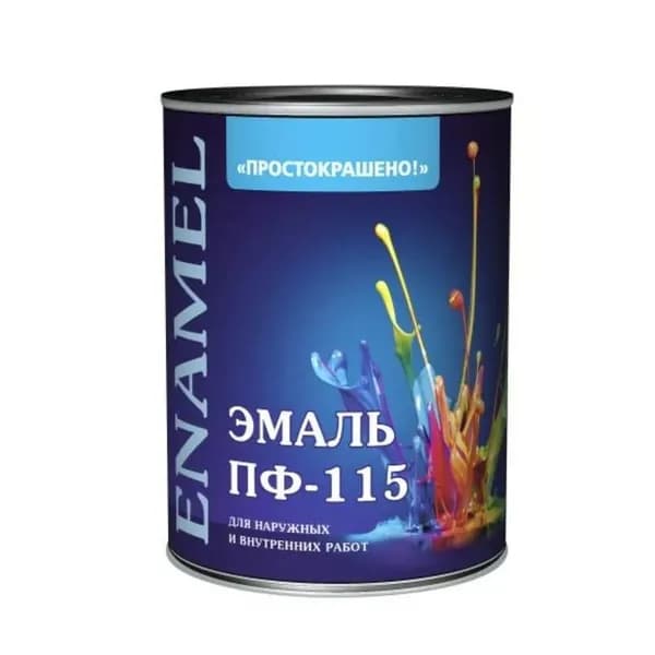 Эмаль универсальная ПФ-115 Простокрашено глянцевая (0,8кг) бирюзовый