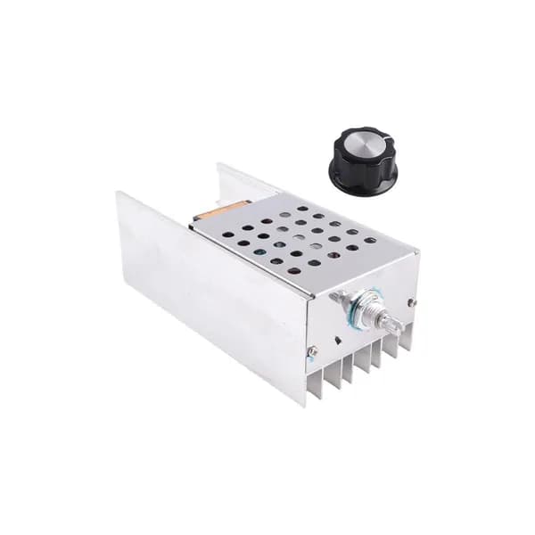 Регулятор напряжения AC 220V 6000W SCR, электронный диммер/термостат с корпусом, регулировка скорости.