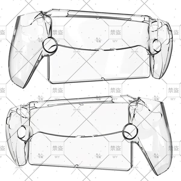 Чехол для PlayStation Portal из поликарбоната с полной защитой и прозрачным дизайном