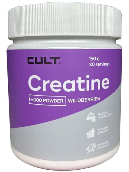 Креатин моногидрат в порошке со вкусом Cult Crеatine Monohydrate 5000 Powder, 150 г, лесные ягоды