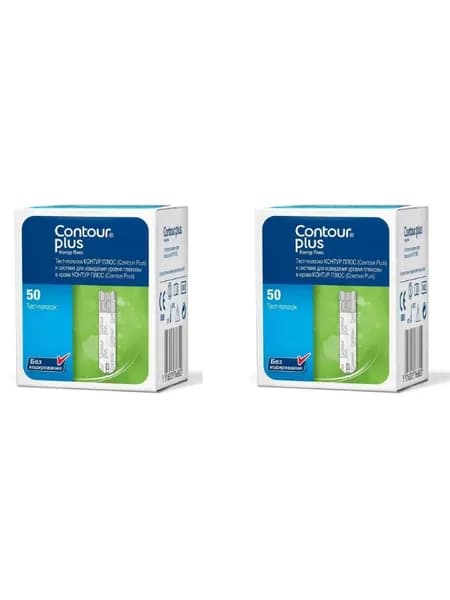 Тест-полоски "Контур PLUS" (Contour PLUS) (100 шт. в уп.)