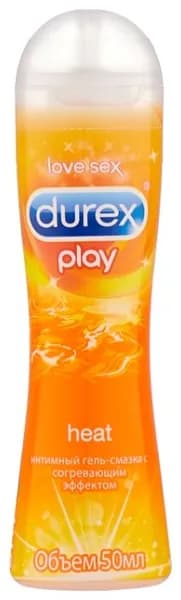 гель-смазка, Durex, Play Heat, 50 мл