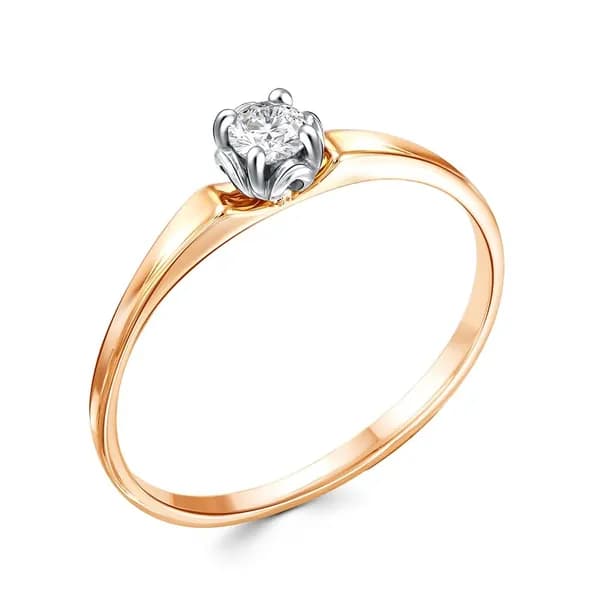 Кольцо золотое женское с фианитом 375 пробы 585GOLD