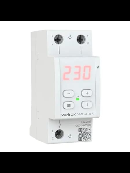 Реле напряжения D2-32 красная индикация