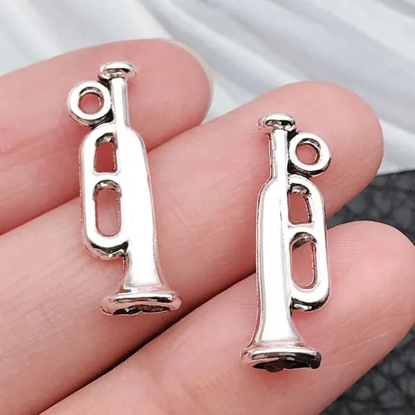 Ретро-подвеска с музыкальным символом музыкального инструмента 10pcs