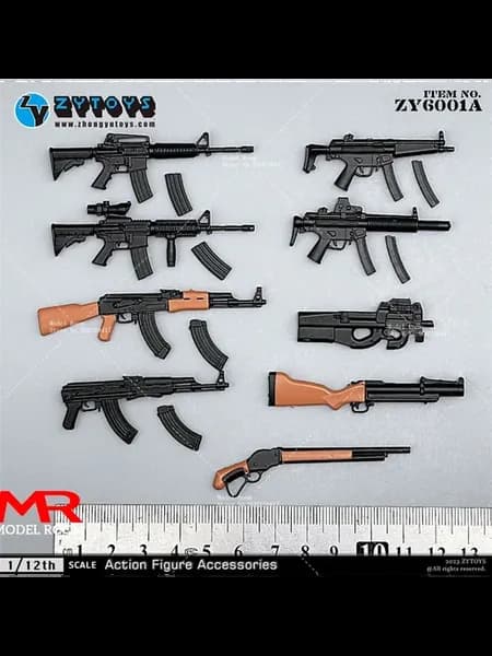 ZYTOYS 1 12 Модель оружия ZY6001A, набор