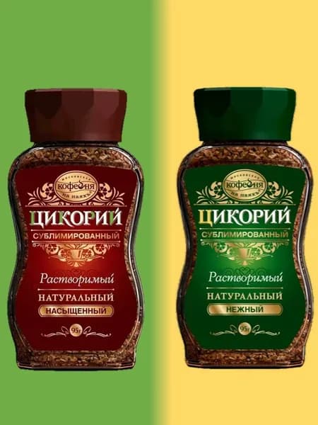 Цикорий сублимированный набор (Насыщенный/Нежный) Московская кофейня на паяхъ, 95 г х 2шт