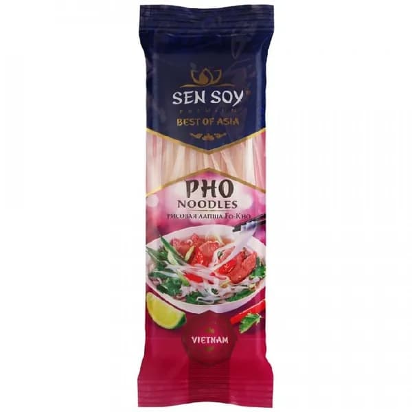 Лапша SENSOY Премиум рисовая FO-KHO 200г