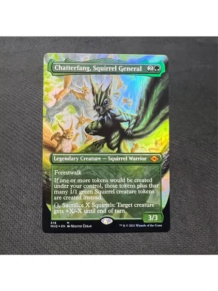 Набор MTG: Chandra FOIL, Chrome Mox, Chatterfang +25 раритетов FOIL-карты с защитным чехлом