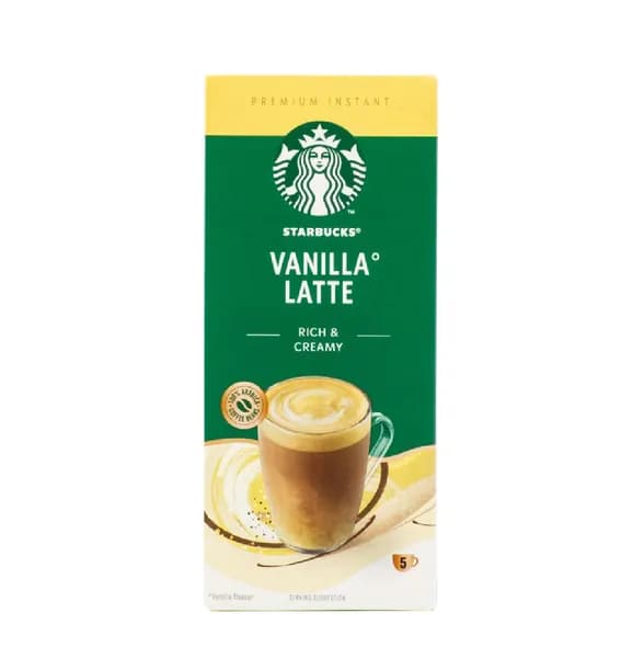 Напиток кофейный Starbucks растворимый ванильный латте (23г x 5 шт), 115 г