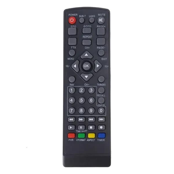 Пульт ДУ для приставки DVB-T2, Черный
