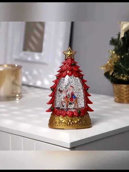 Светодиодная новогодняя фигура Дед Мороз на олене