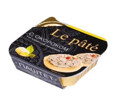 Le Pate паштет с окороком и куриной печенью 100г (Россия)