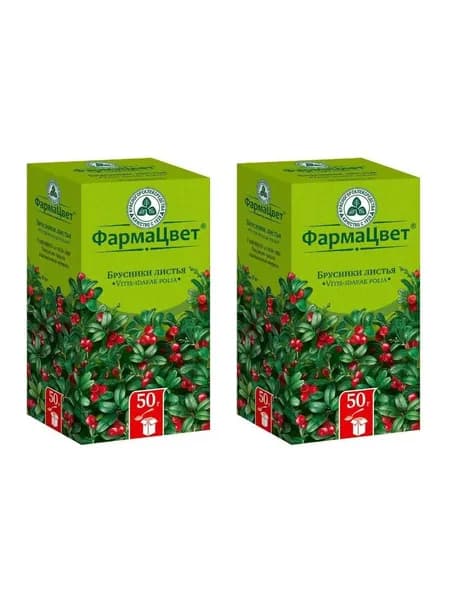 Брусники листья, 50 г, 2 уп