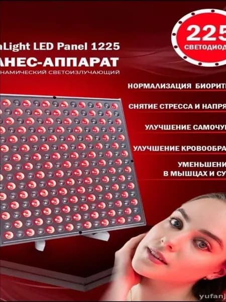 Эксклюзивная светодиодная панель 45 Вт с глубоким красным излучением 660 нм и инфракрасным 850 нм для эффективной терапии кожи, снятия мышечного и суставного дискомфорта