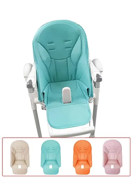 Чехол из эко-кожи для Peg Perego Siesta Prima Pappa Zero3/Молочный-синий