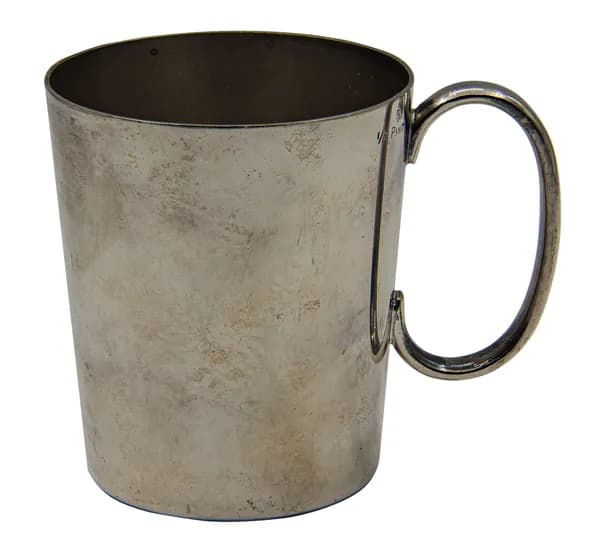 Кружка, 1900 - 1920 годы, Англия; мельхиор, серебрение; 250 мл.