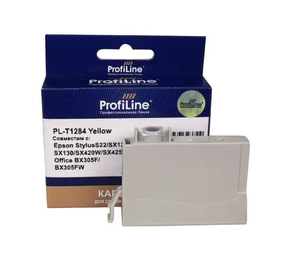 Струйный картридж ProfiLine T1284 для принтеров Epson Stylus S22, SX125, SX130 3,5 мл желтый
