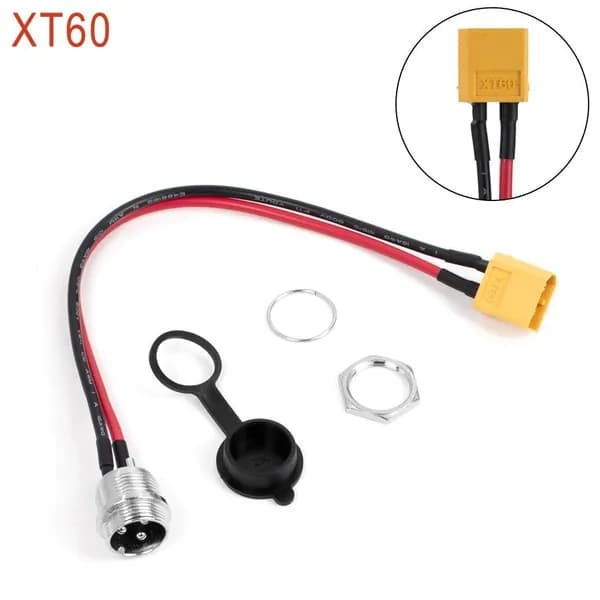 Зарядный порт для авиационных наушников XT-30/XT-60, зарядный кабель Zero 8/9/10/8X/10X/11X (индивидуальная упаковка, упаковка включена в стоимость, без дополнительной платы).