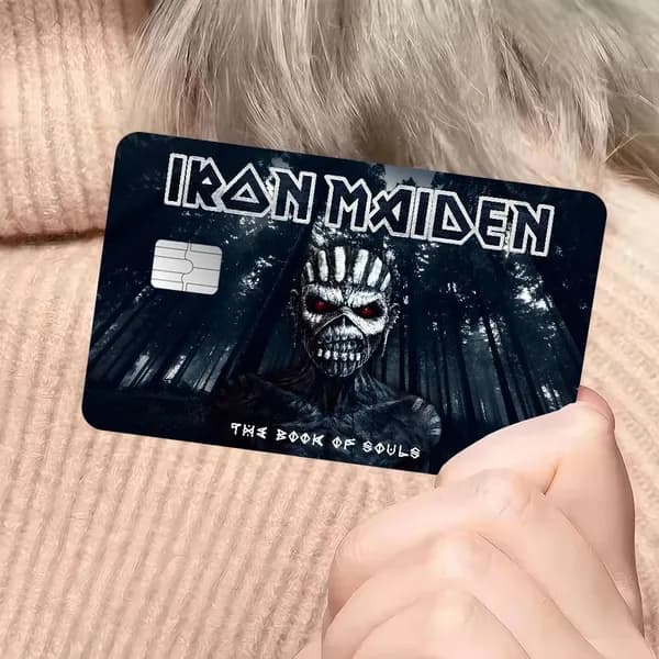 Железная Дева Iron Maiden Наклейка для банковской карты