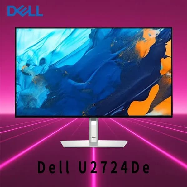 27" Интерактивная видеопанель (U2724DE), IPS, 2560x1440 2K, 120 Гц, Изогнутый экран, серебристый
