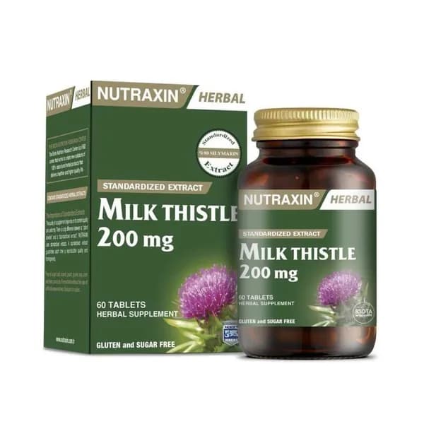 Nutraxin Milk Thistle (Расторопша 200 мг) 60 таблеток