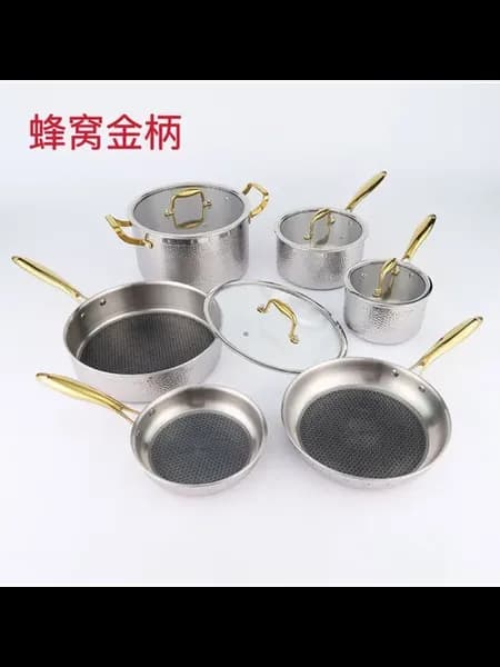 Набор посуды из нержавеющей стали, Option 4, Hammered Patter
