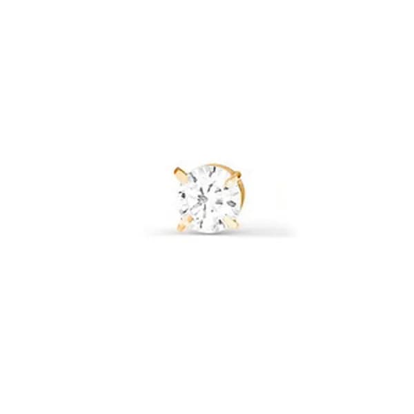 Одиночная серьга из золота DIAMANT-ONLINE с фианитом 585 пробы