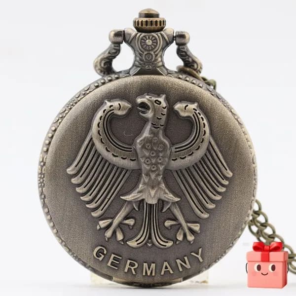Карманные часы с орлом Replica Antique Flip (винтажные, в стиле ретро, подарок из Германии)